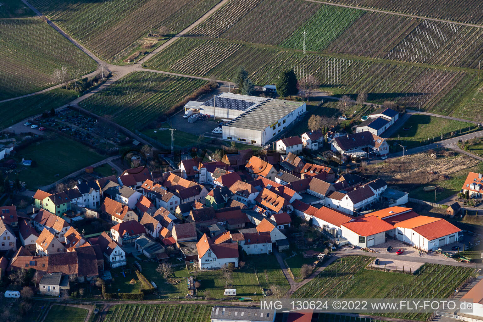 Ehrhart winery in Göcklingen in the state Rhineland-Palatinate, Germany