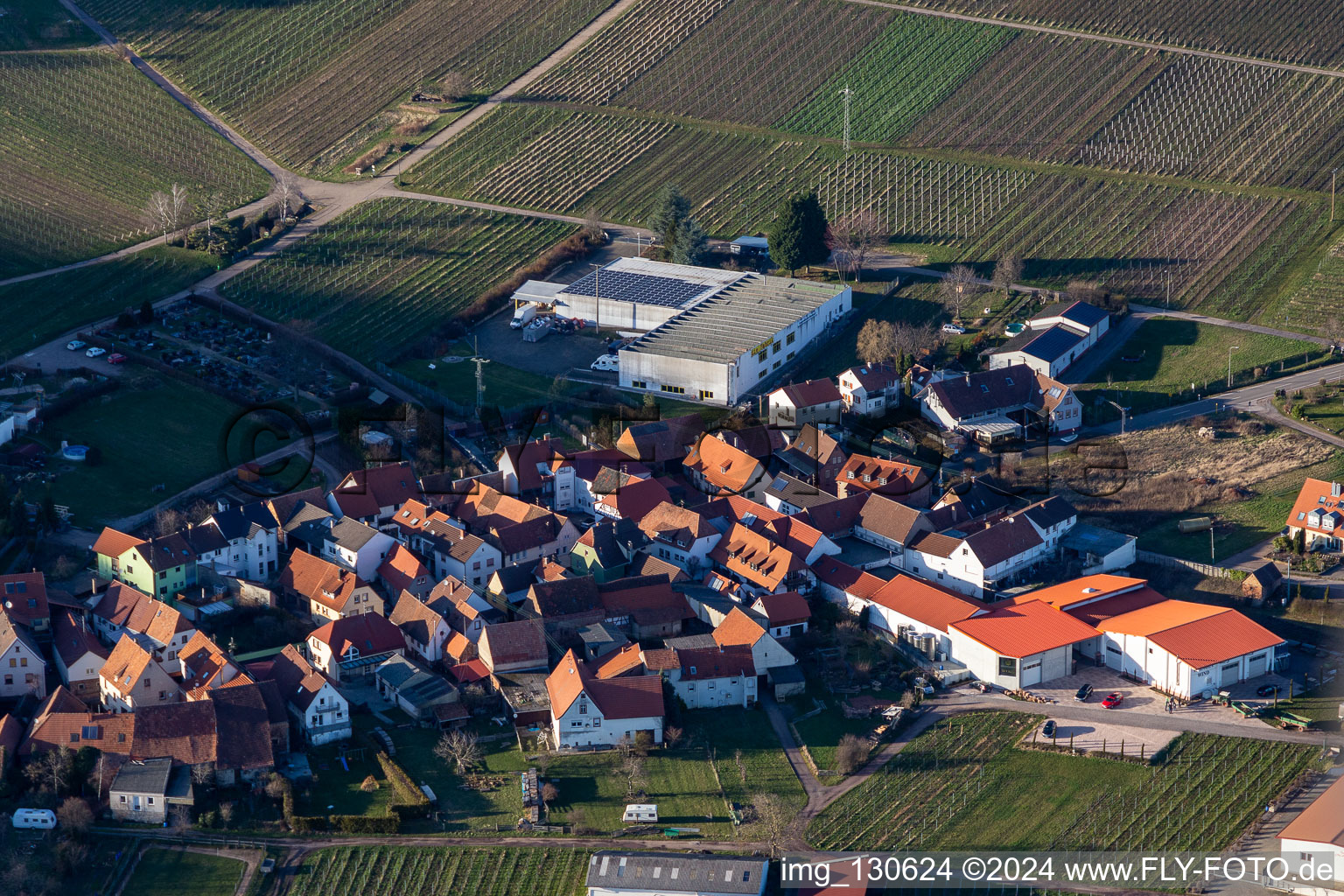 Ehrhart winery in Göcklingen in the state Rhineland-Palatinate, Germany