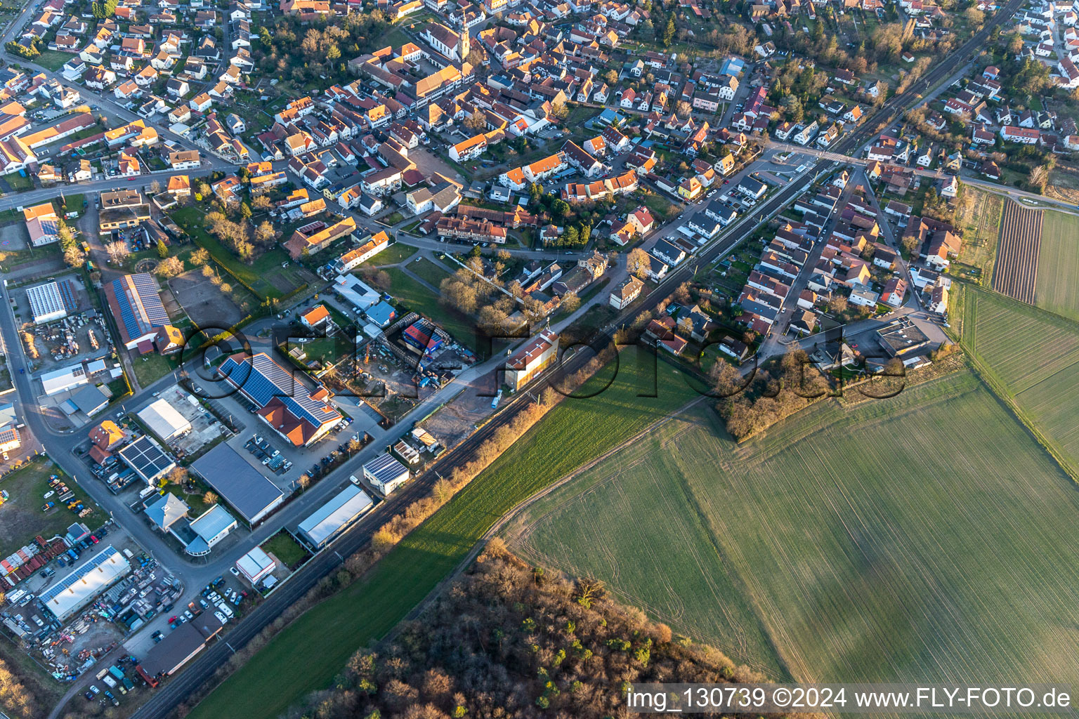 New-Morning in Rheinzabern in the state Rhineland-Palatinate, Germany