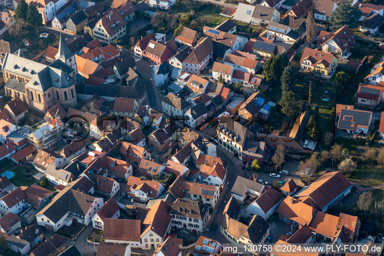 Angel Lane in the district Arzheim in Landau in der Pfalz in the state Rhineland-Palatinate, Germany