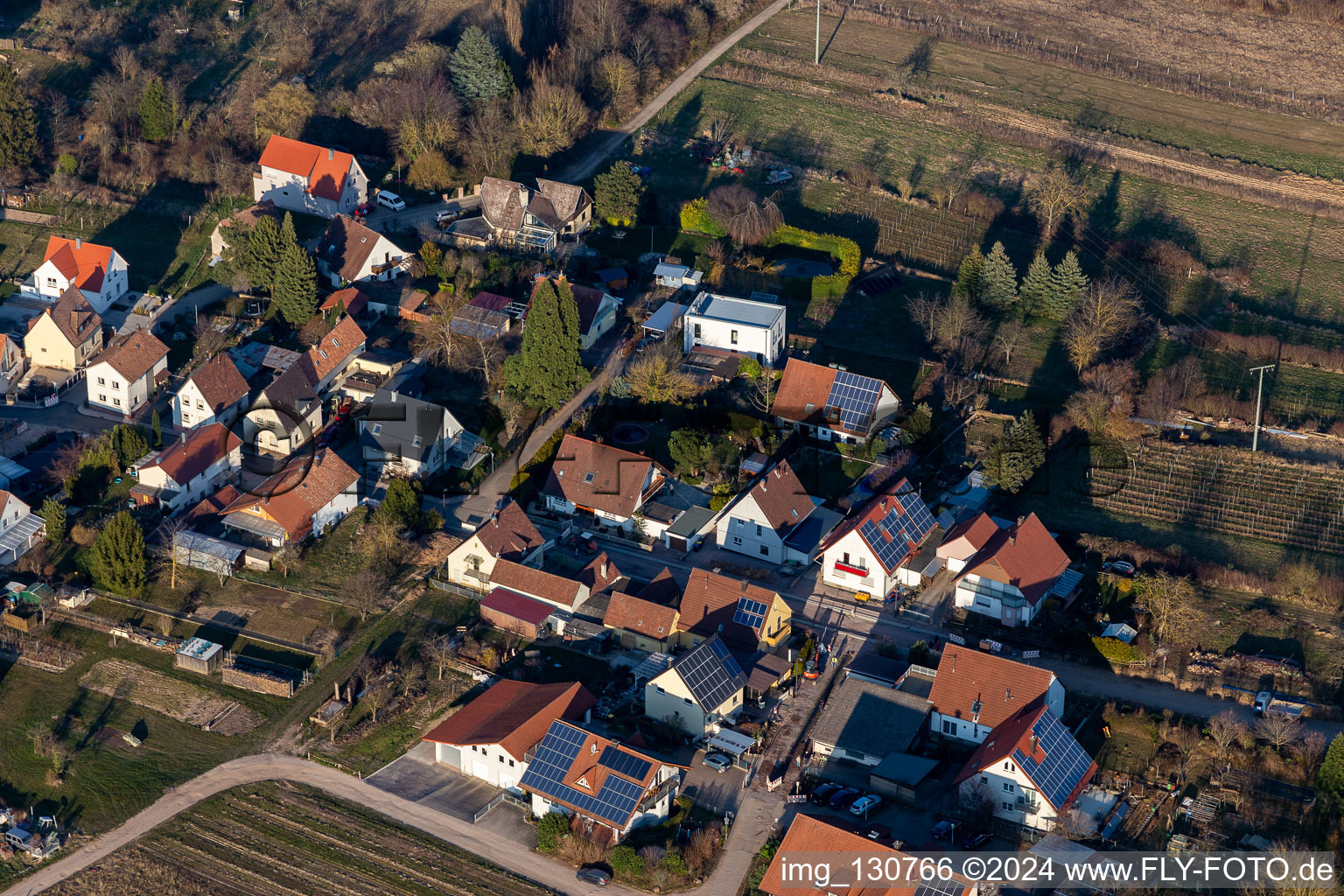 Prinz-Eugen-Strasse in the district Arzheim in Landau in der Pfalz in the state Rhineland-Palatinate, Germany