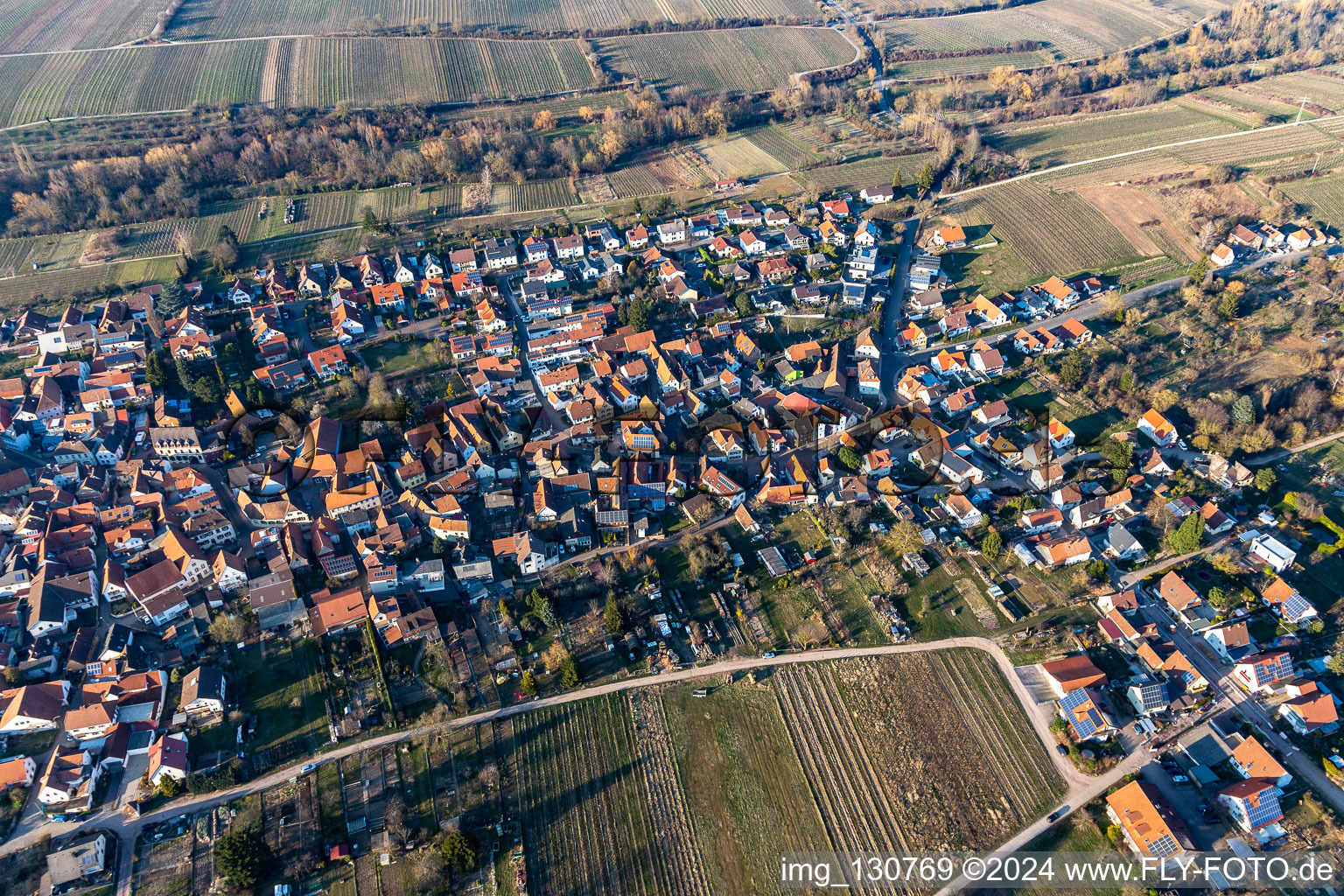 District Arzheim in Landau in der Pfalz in the state Rhineland-Palatinate, Germany from a drone