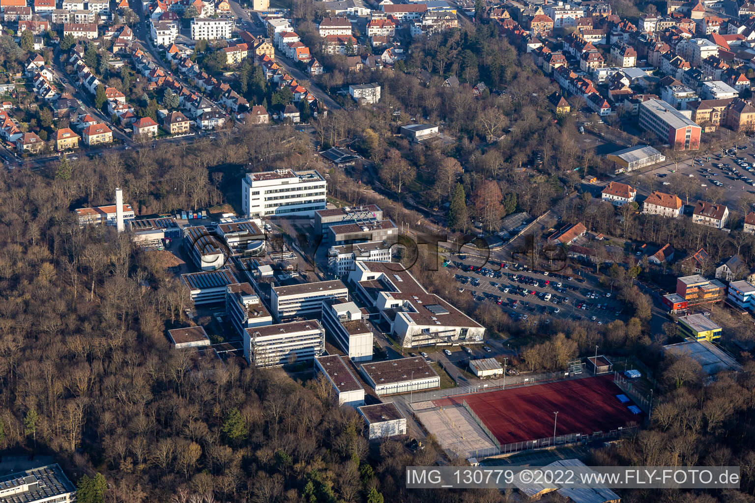 Aerial view of University of Koblenz · Landau - Campus Landau in Landau in der Pfalz in the state Rhineland-Palatinate, Germany
