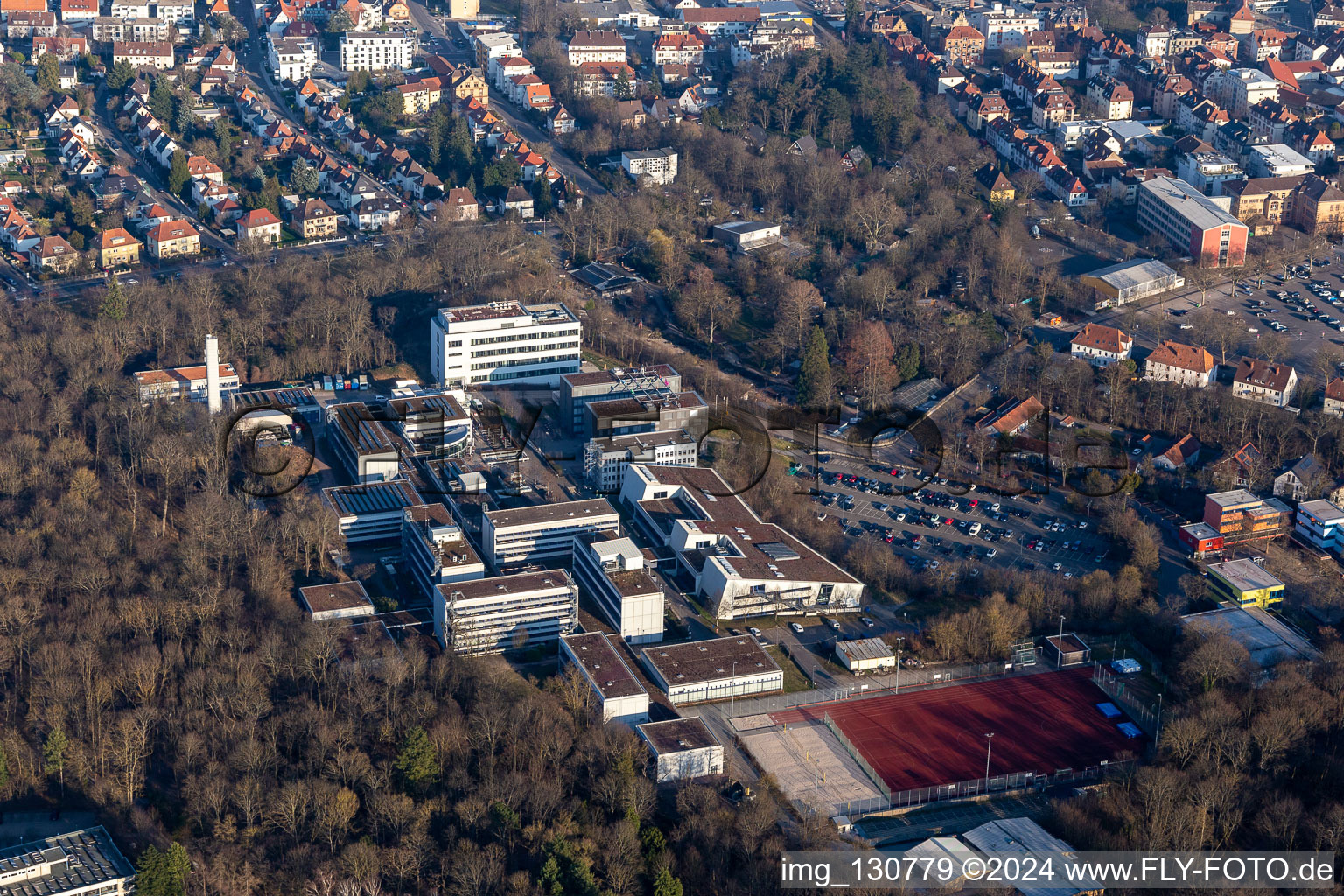 Aerial view of University of Koblenz · Landau - Campus Landau in Landau in der Pfalz in the state Rhineland-Palatinate, Germany