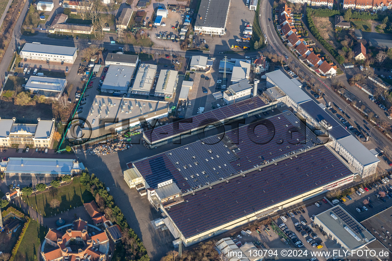 Aerial view of Progroup AG in Landau in der Pfalz in the state Rhineland-Palatinate, Germany