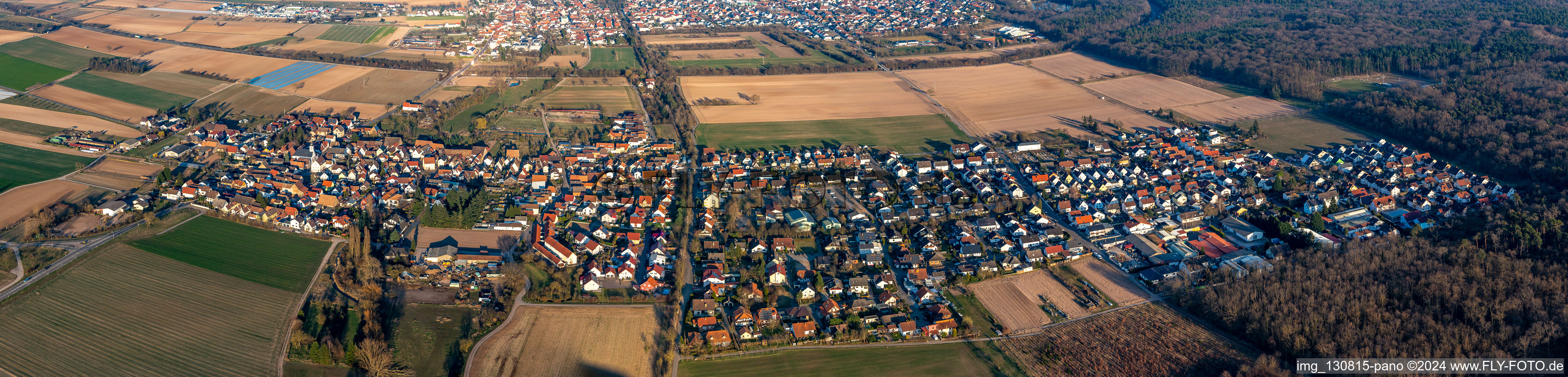 Panorama in Westheim in the state Rhineland-Palatinate, Germany