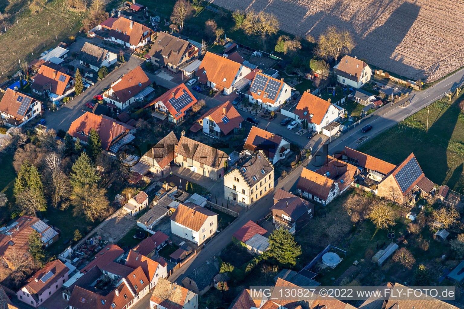 Westheim in the state Rhineland-Palatinate, Germany viewn from the air