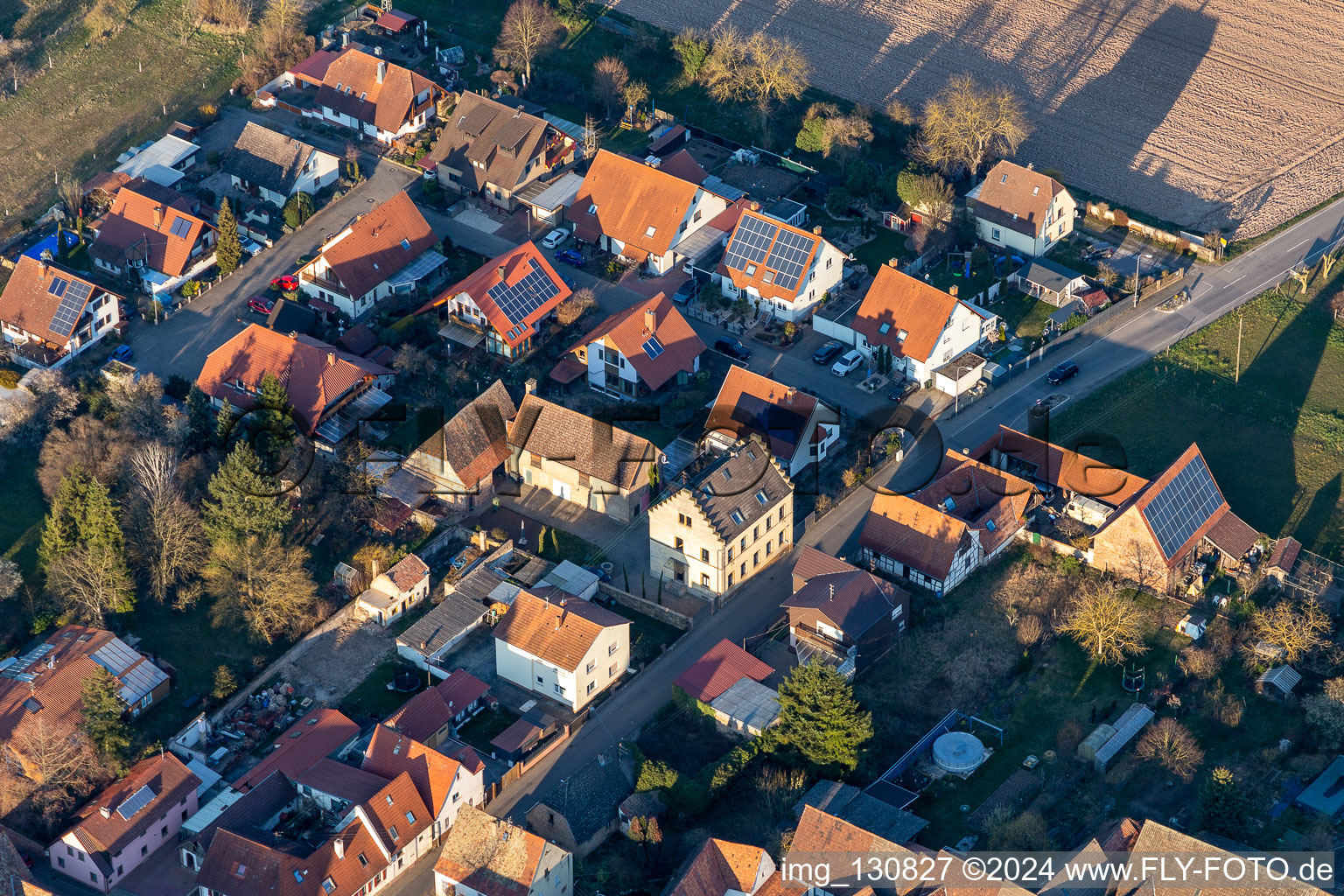 Westheim in the state Rhineland-Palatinate, Germany viewn from the air