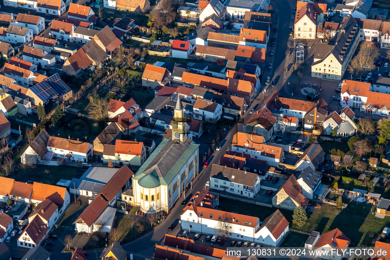 St. Martin in Lingenfeld in the state Rhineland-Palatinate, Germany