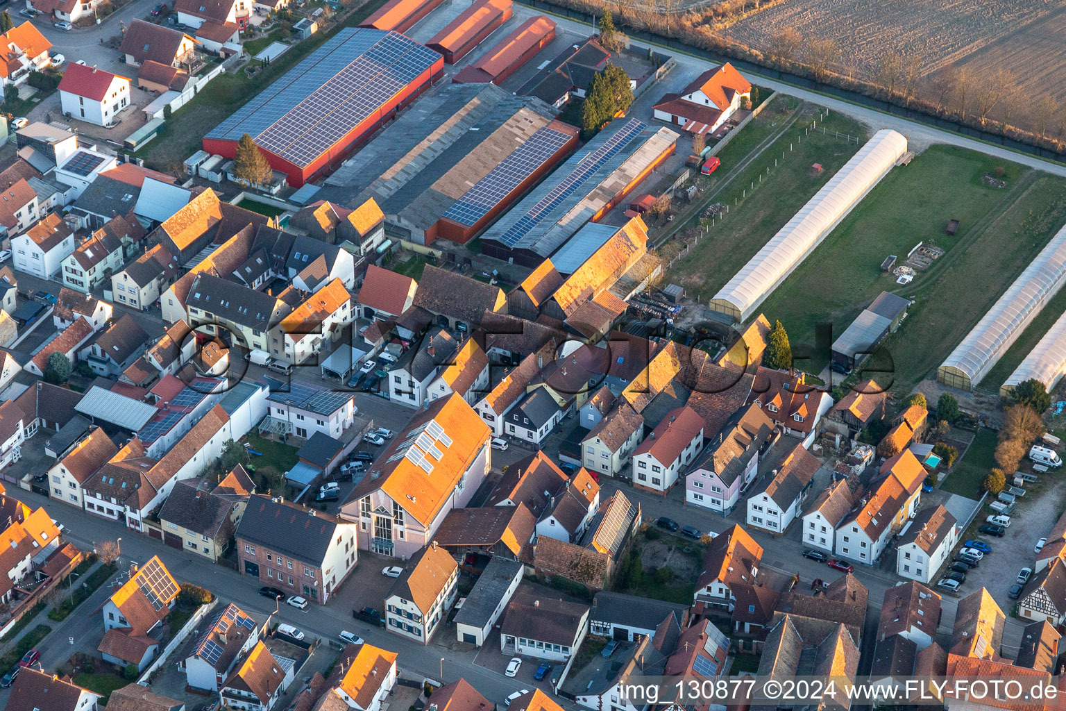 Culture and leisure centre in Neupotz in the state Rhineland-Palatinate, Germany