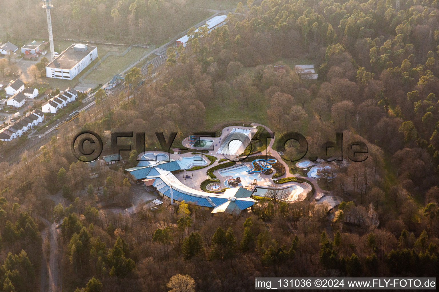 Wörth Swimming Park in Wörth am Rhein in the state Rhineland-Palatinate, Germany