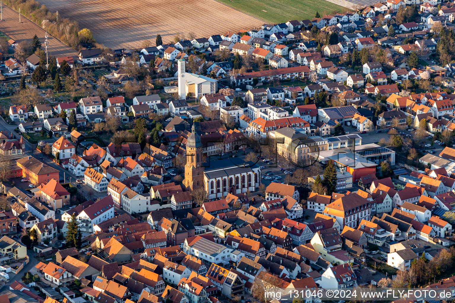 Marketplace in Kandel in the state Rhineland-Palatinate, Germany