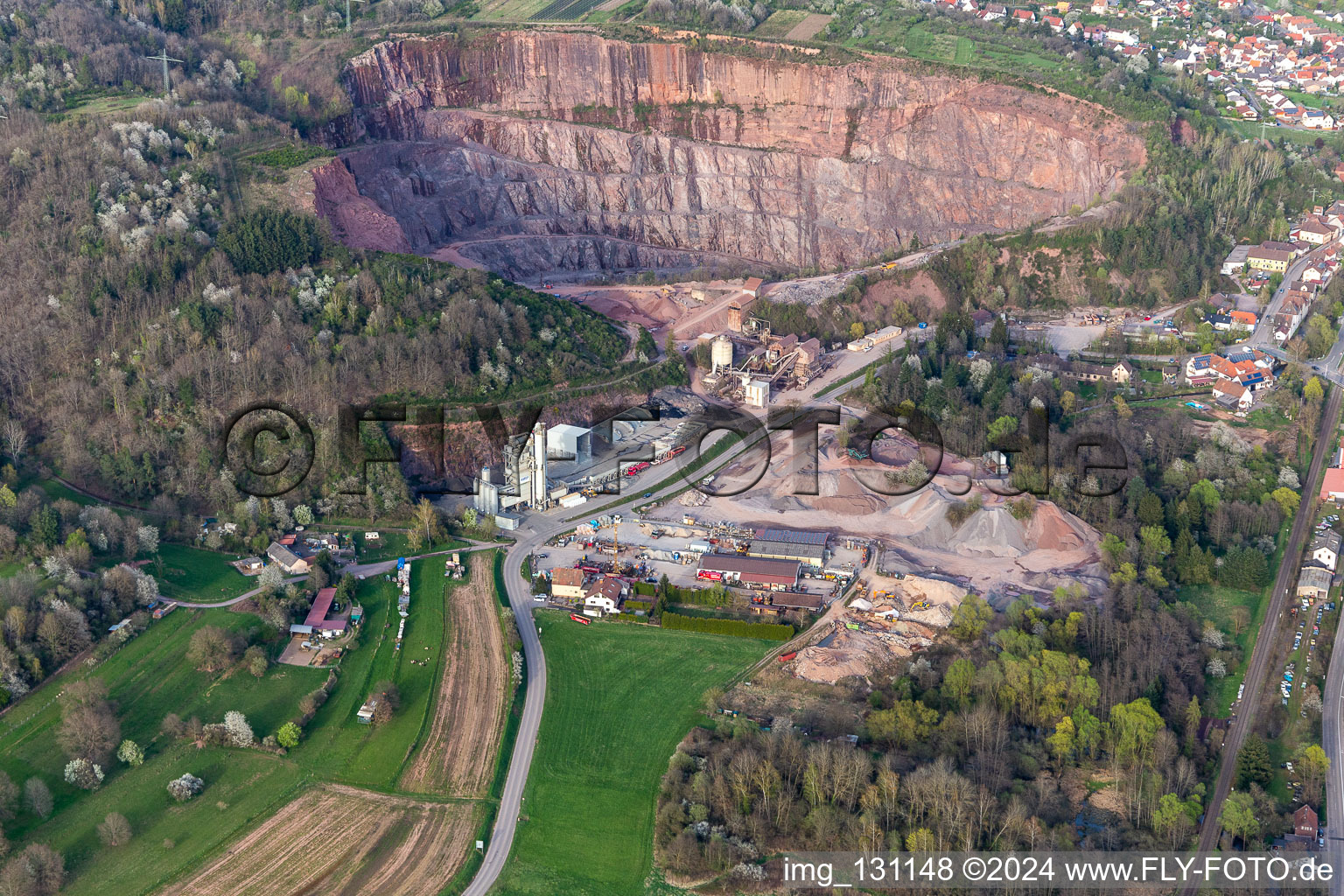 Basalt-Actien-Gesellschaft in Albersweiler in the state Rhineland-Palatinate, Germany