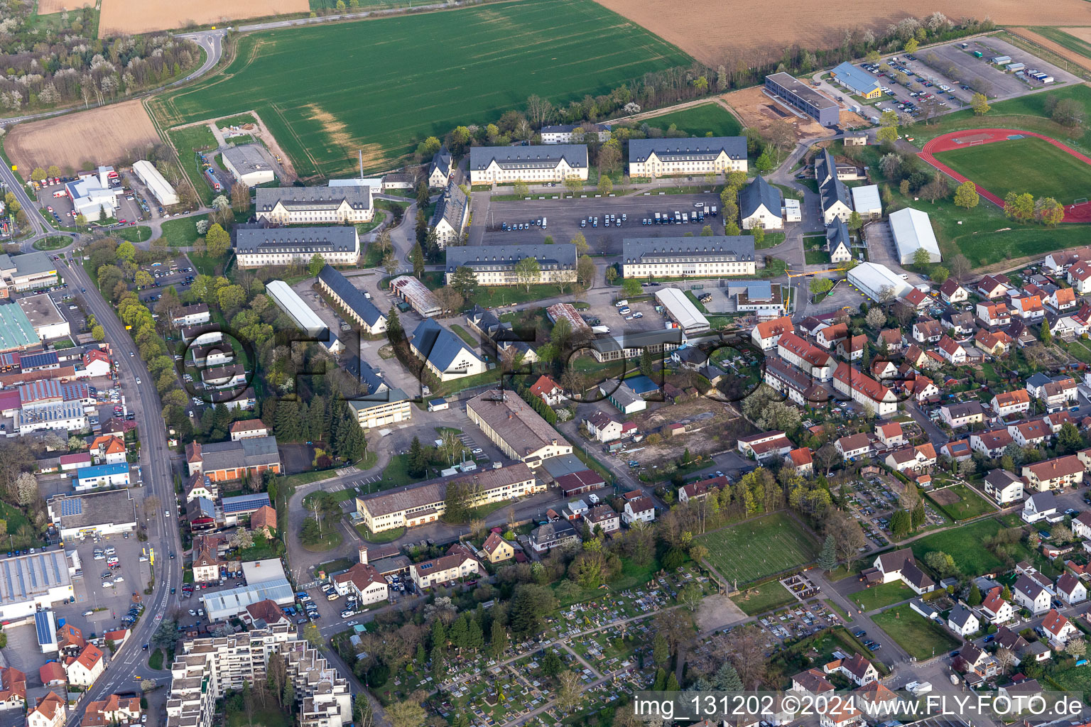 Electronics Center of the Bundeswehr in the Mackensen Barracks in Bad Bergzabern in the state Rhineland-Palatinate, Germany