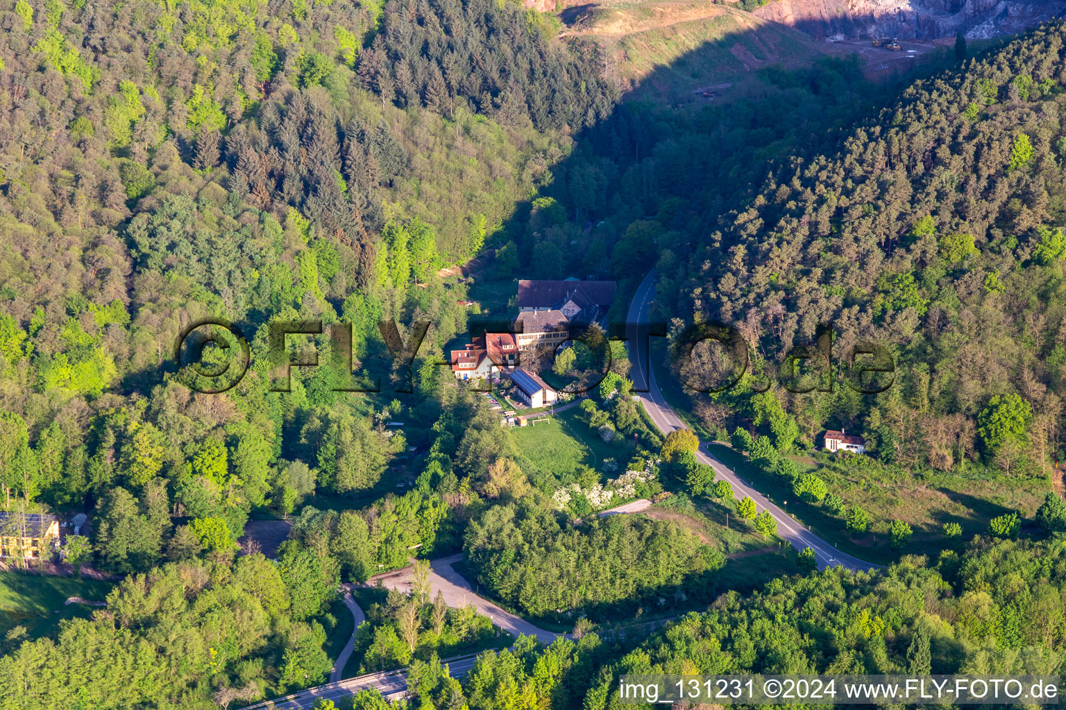 Gutshof-Kaiserbacher-Mühle in Klingenmünster in the state Rhineland-Palatinate, Germany