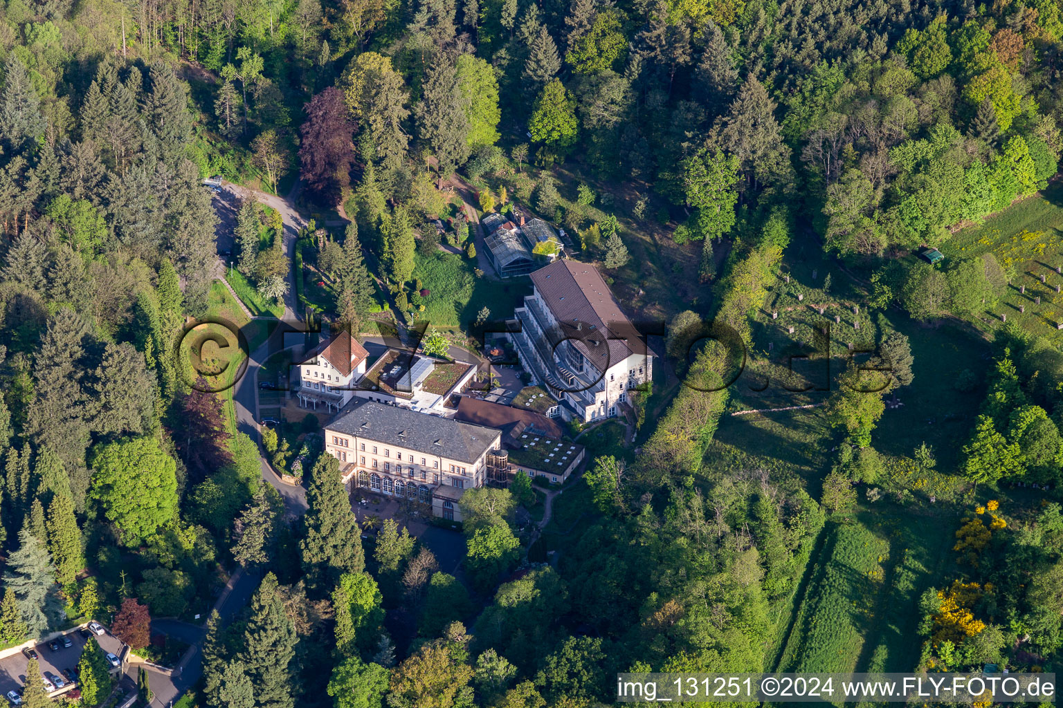 Aerial view of MVZ Landau GmbH in Gleisweiler in the state Rhineland-Palatinate, Germany