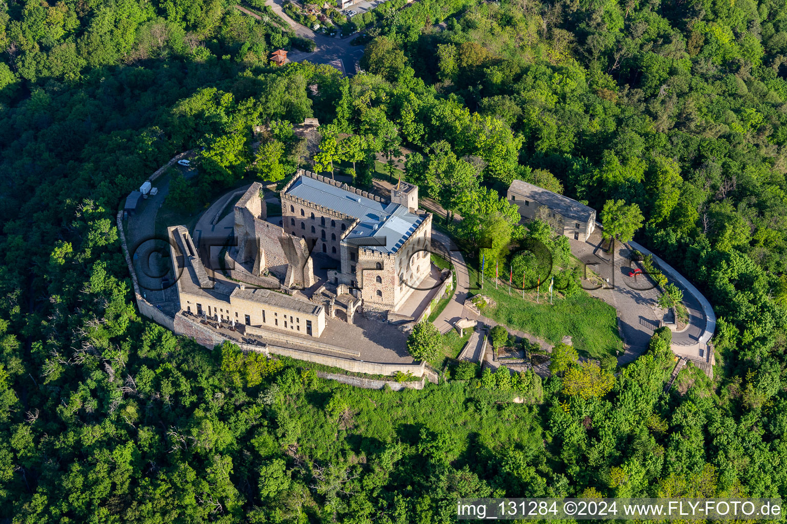 Hambach Castle at Diedesfeld in the district Diedesfeld in Neustadt an der Weinstraße in the state Rhineland-Palatinate, Germany