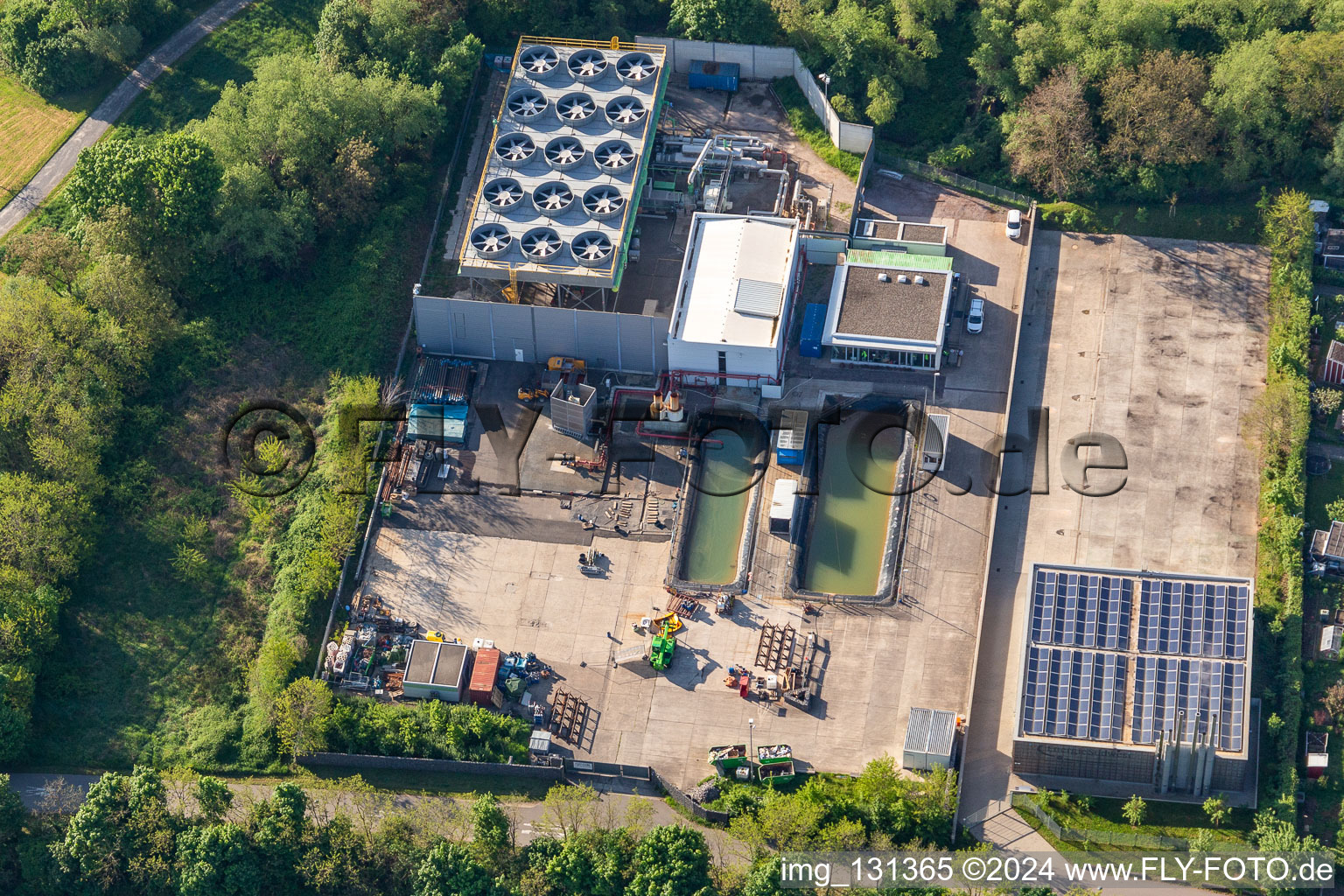 Landau geothermal power plant in Landau in der Pfalz in the state Rhineland-Palatinate, Germany