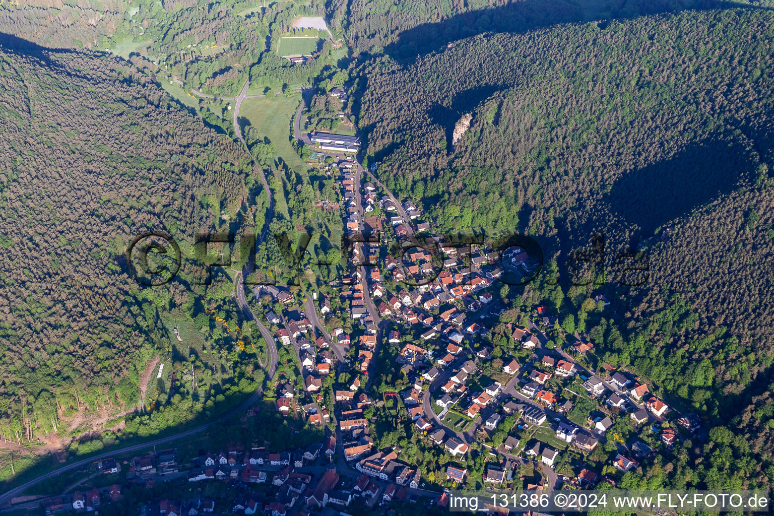 Lug in the state Rhineland-Palatinate, Germany from the drone perspective