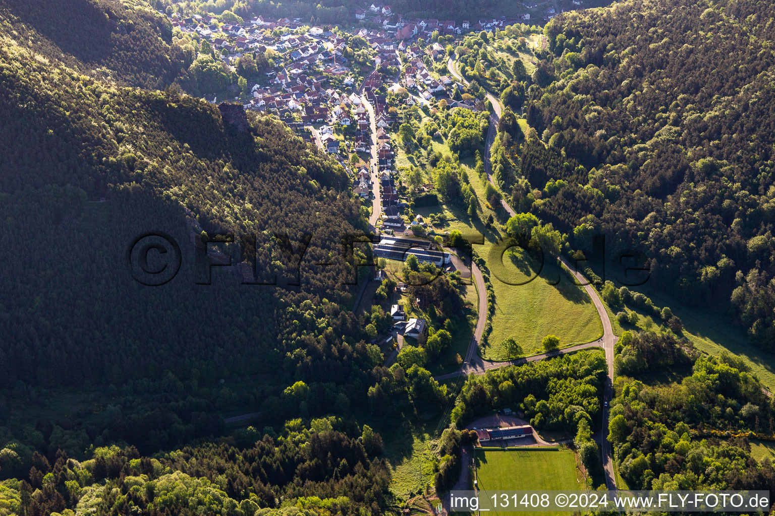 Lug in the state Rhineland-Palatinate, Germany from a drone