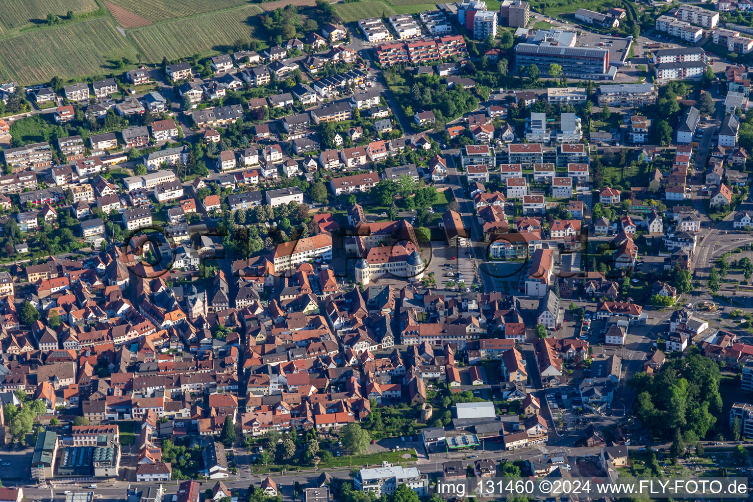 Bad Bergzabern in the state Rhineland-Palatinate, Germany out of the air