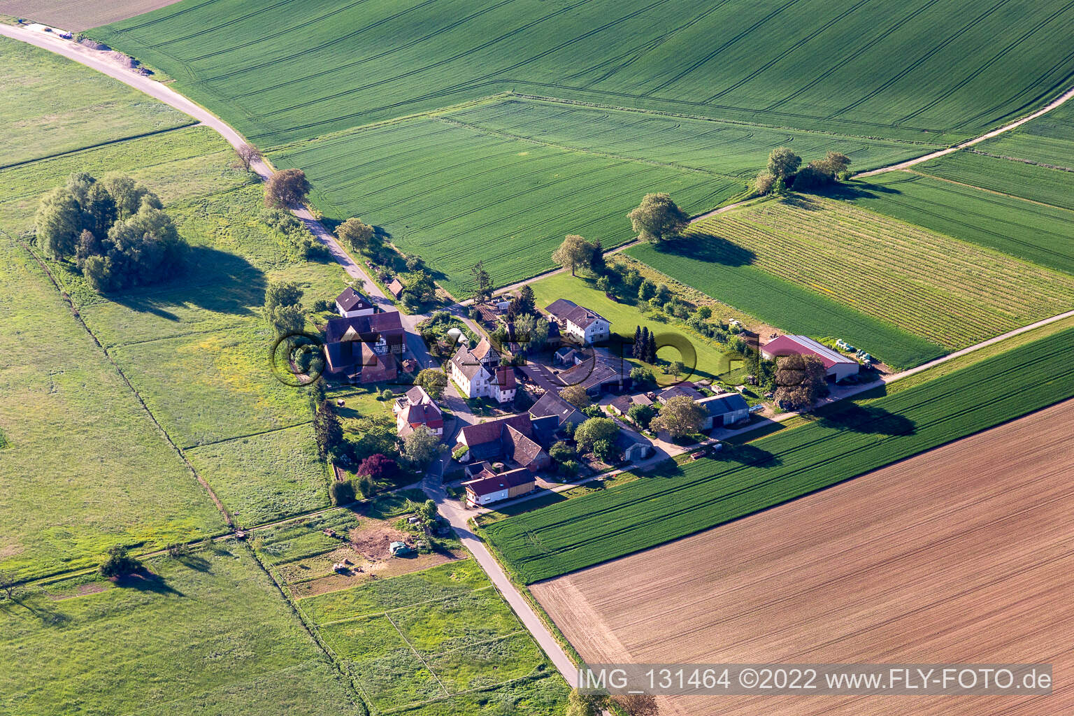 Aerial view of Wine & Sparkling Wine Däuwel in the district Deutschhof in Kapellen-Drusweiler in the state Rhineland-Palatinate, Germany