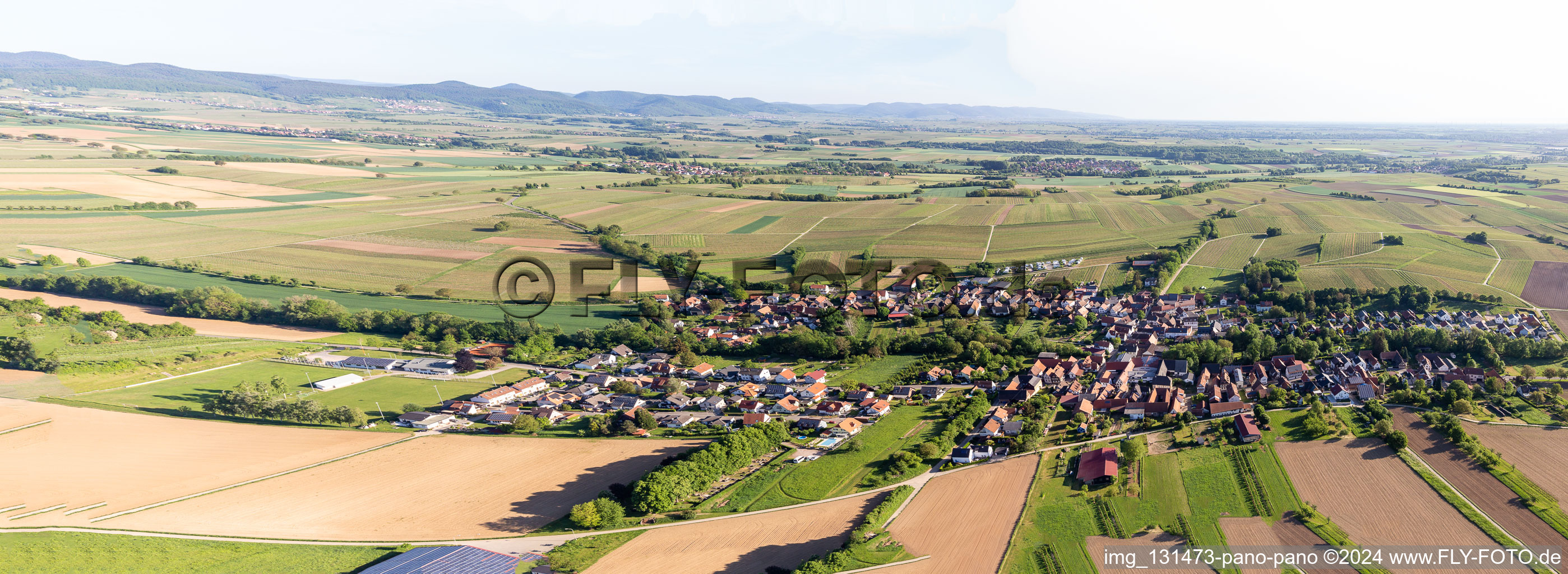 Dierbach in the state Rhineland-Palatinate, Germany out of the air