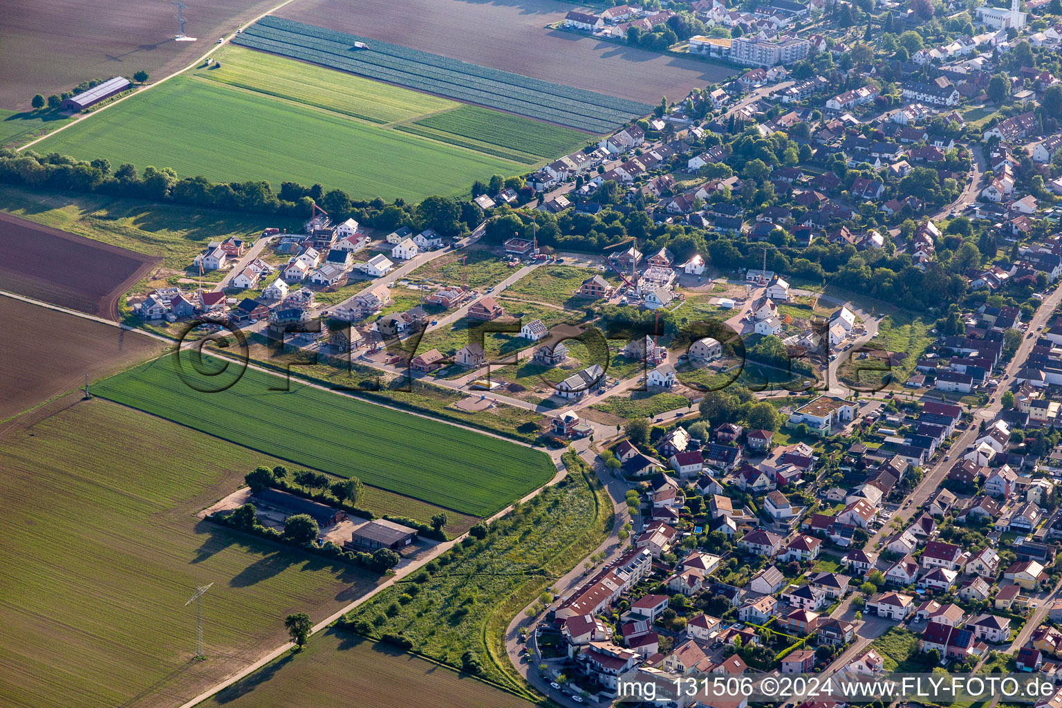 Drone image of Kandel in the state Rhineland-Palatinate, Germany