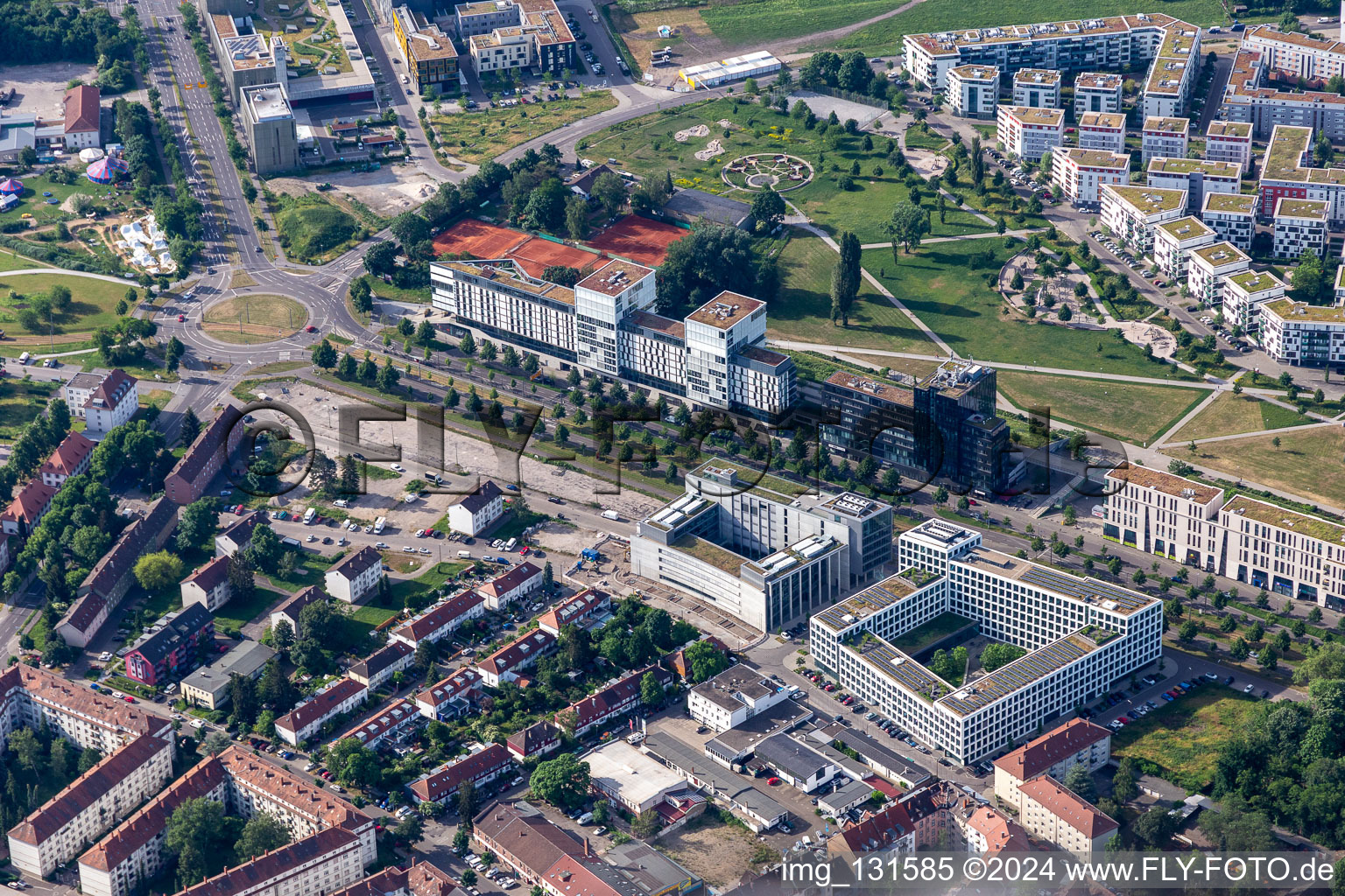 German Pharmacists and Doctors Bank eG - apoBank in Ludwig-Erhard-Allee in the district Oststadt in Karlsruhe in the state Baden-Wuerttemberg, Germany