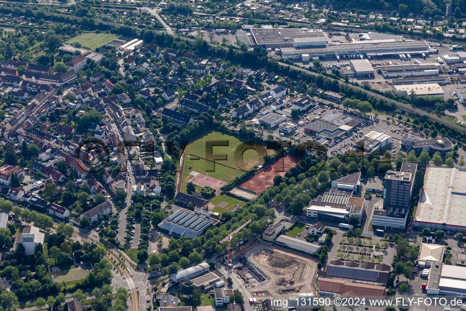 Gymnastics and sports club Karlsruhe Rintheim 1896 eV in the district Rintheim in Karlsruhe in the state Baden-Wuerttemberg, Germany