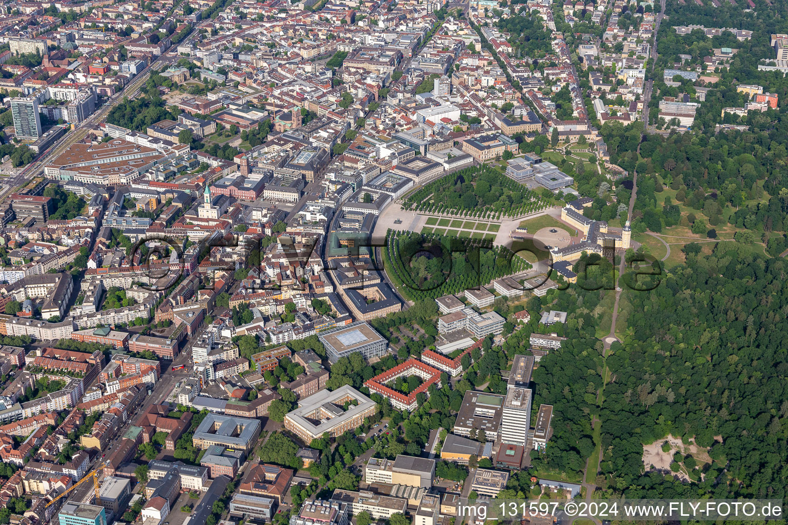 Circle in the district Innenstadt-West in Karlsruhe in the state Baden-Wuerttemberg, Germany