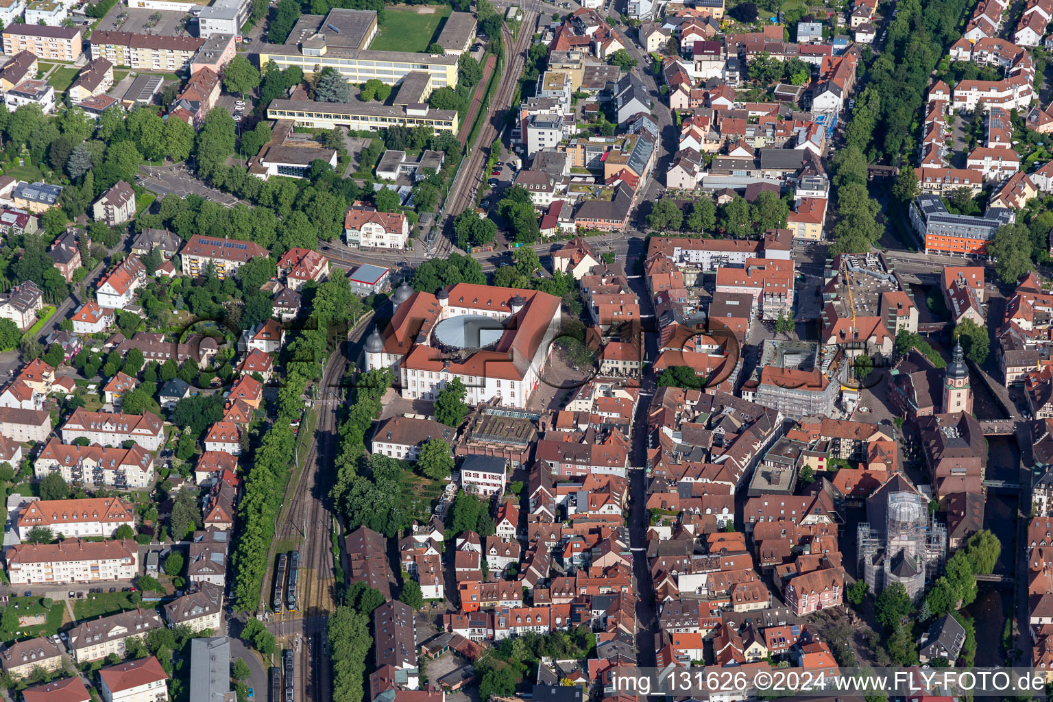 Castle Ettlingen in Ettlingen in the state Baden-Wuerttemberg, Germany