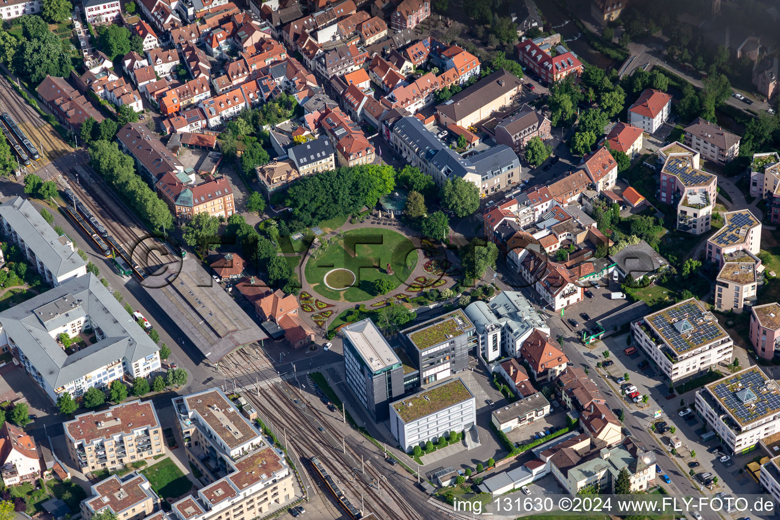 City Park Ettlingen in Ettlingen in the state Baden-Wuerttemberg, Germany