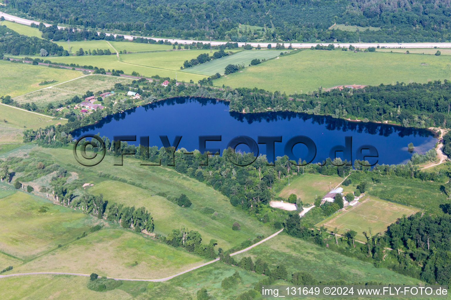 Hurstsee in the district Bruchhausen in Ettlingen in the state Baden-Wuerttemberg, Germany