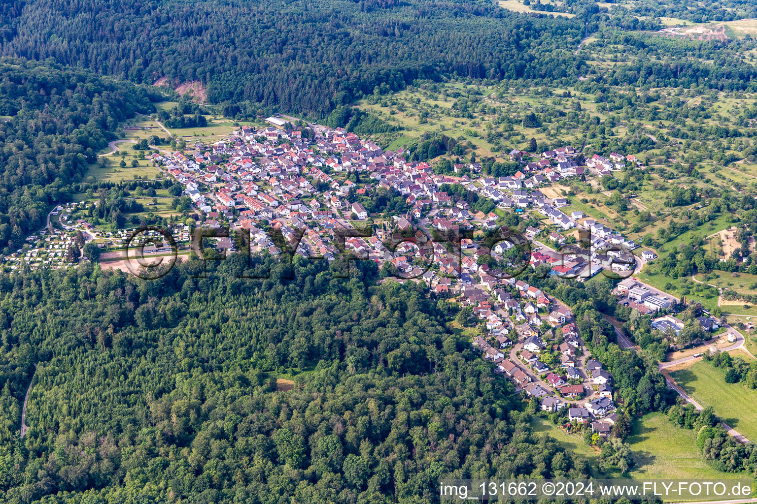 District Waldprechtsweier in Malsch in the state Baden-Wuerttemberg, Germany