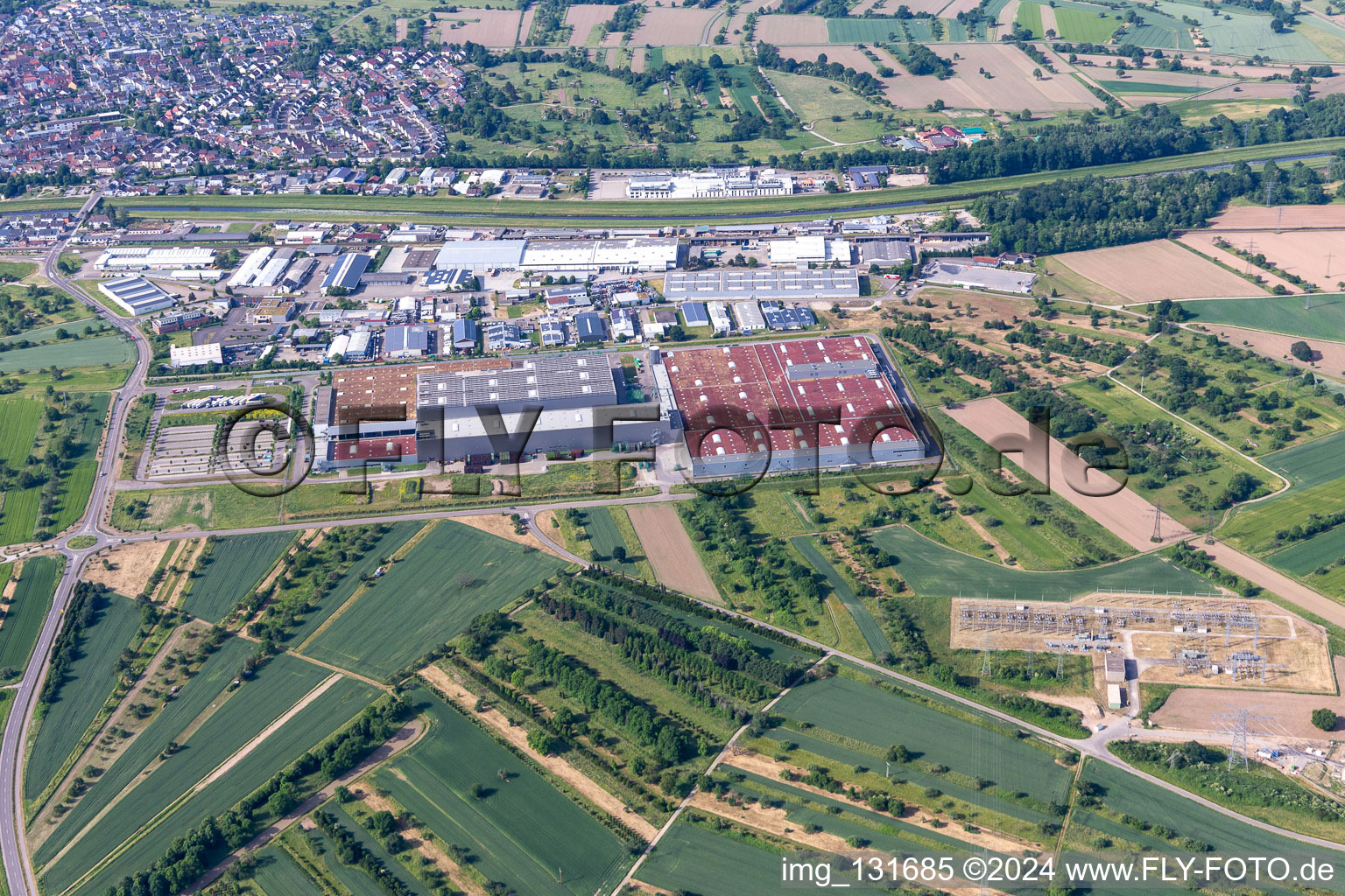 Brose Rastatt - Brose vehicle parts, Mercedes-Benz plant Kuppenheim in Kuppenheim in the state Baden-Wuerttemberg, Germany