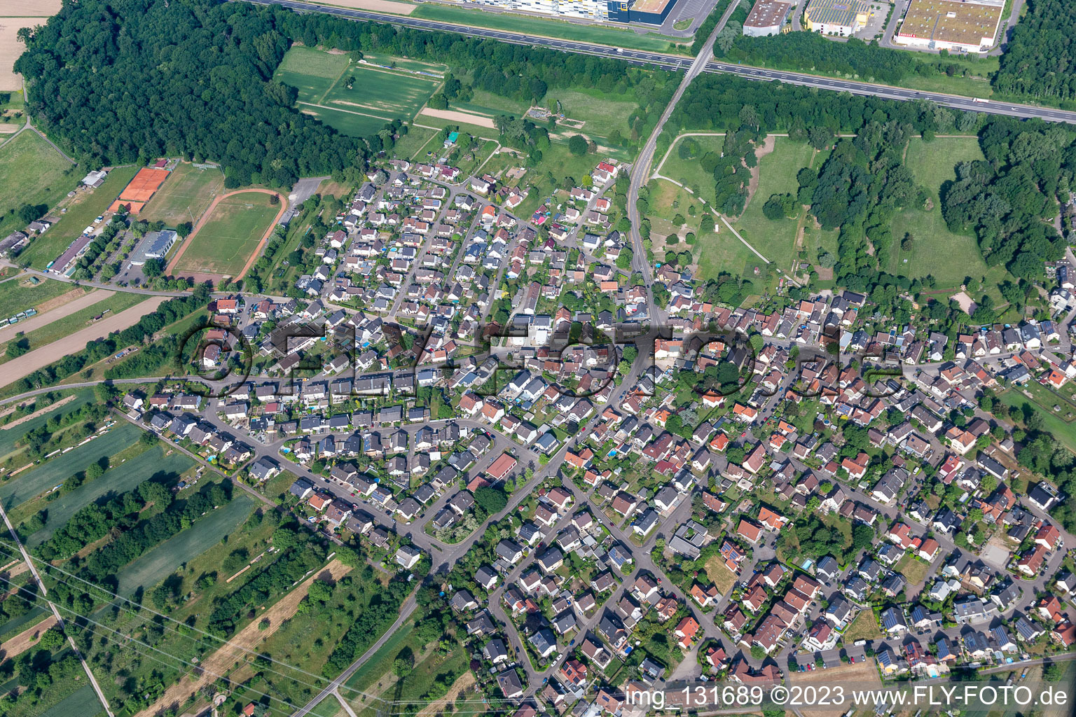 District Rauental in Rastatt in the state Baden-Wuerttemberg, Germany