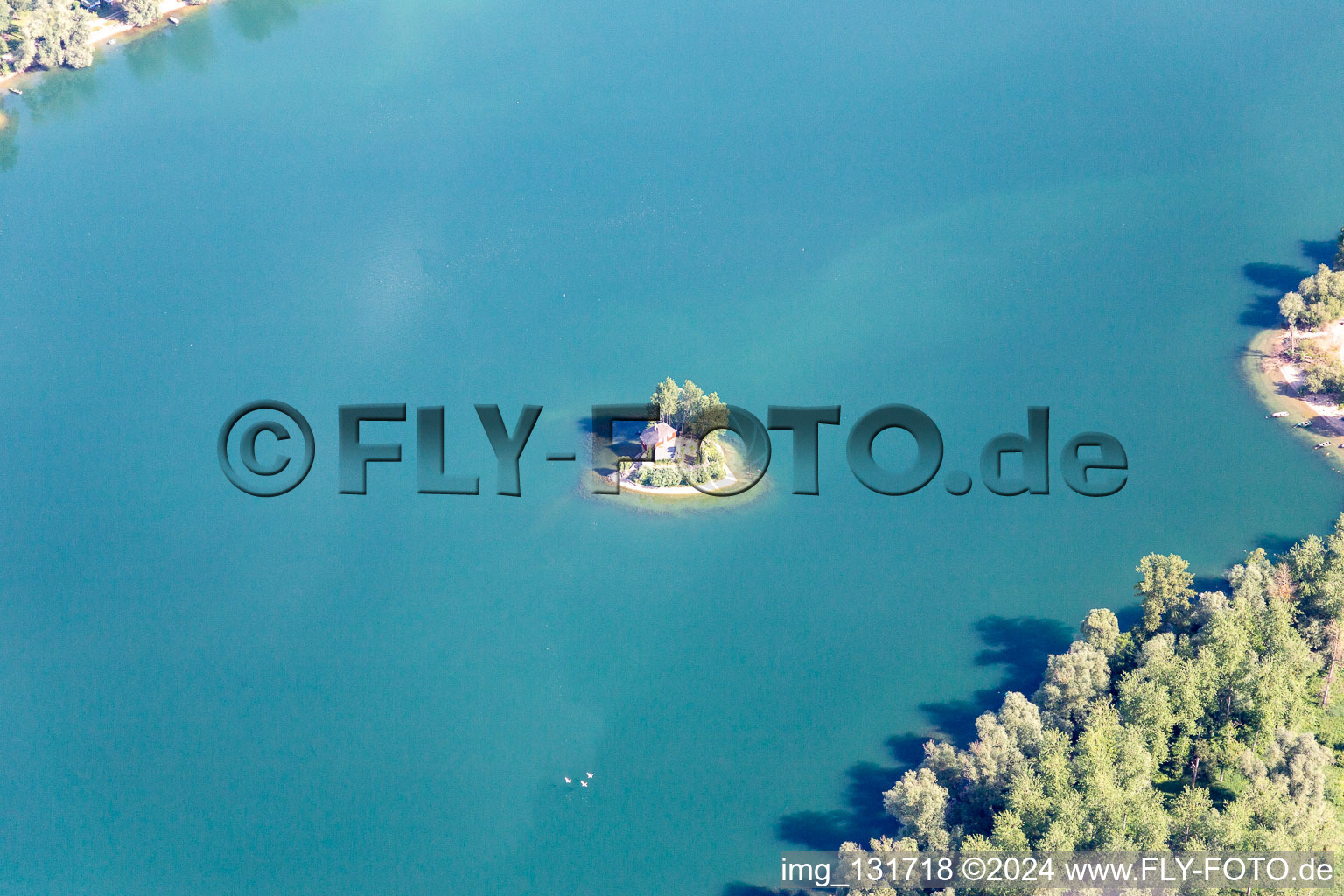 Aerial photograpy of Gold Channel in Steinmauern in the state Baden-Wuerttemberg, Germany