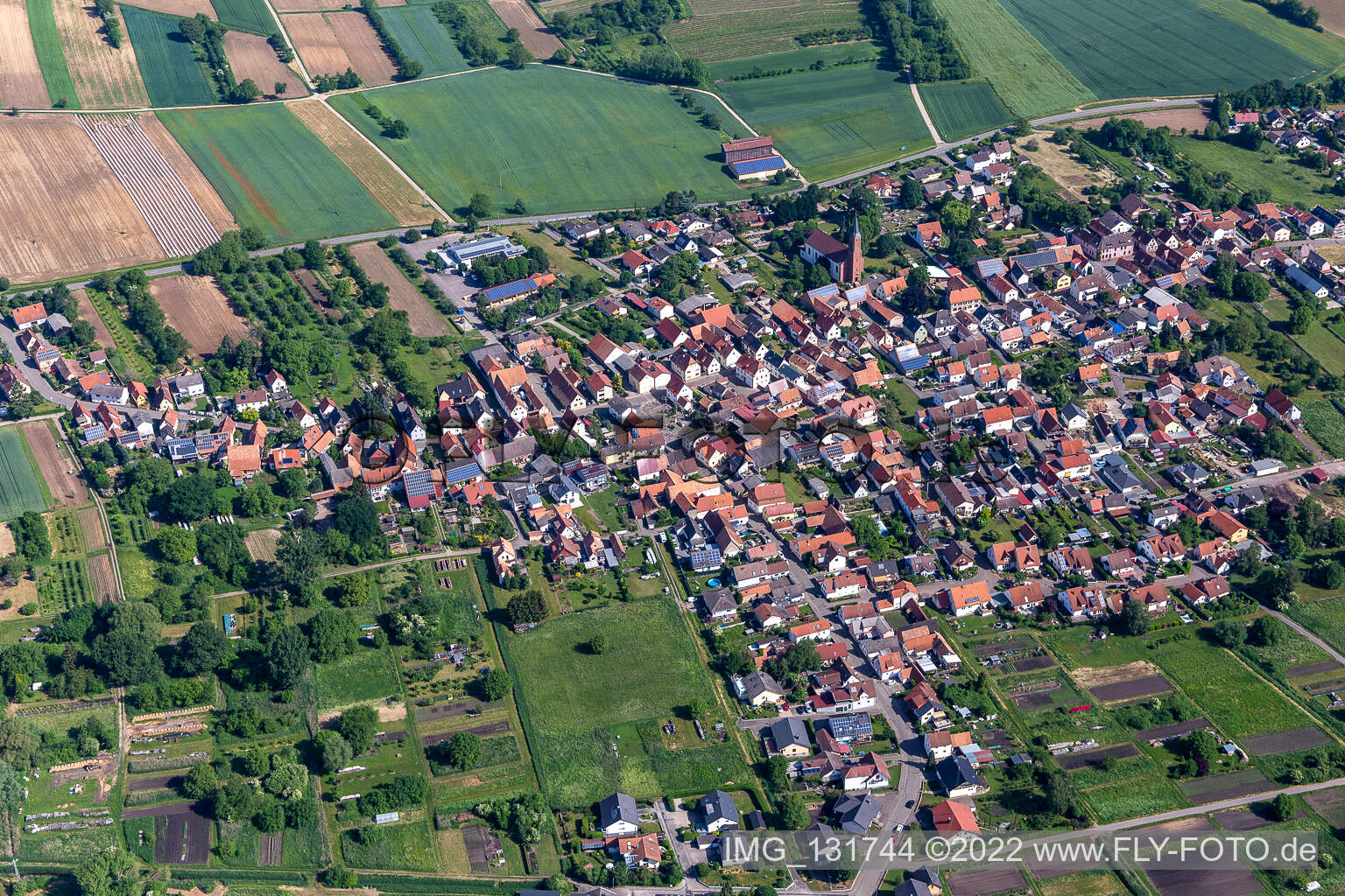 Kapsweyer in the state Rhineland-Palatinate, Germany out of the air