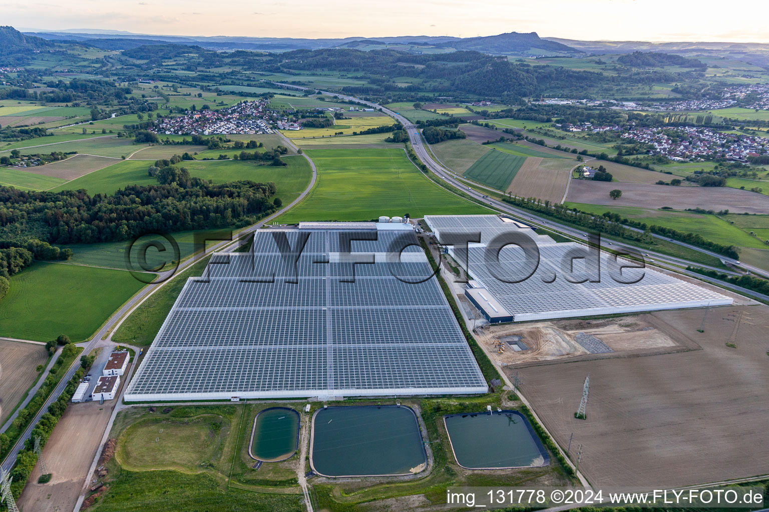 Aerial view of Reichenau Gardeners' Settlement in Beuren an der Aach in the district Beuren an der Aach in Singen in the state Baden-Wuerttemberg, Germany