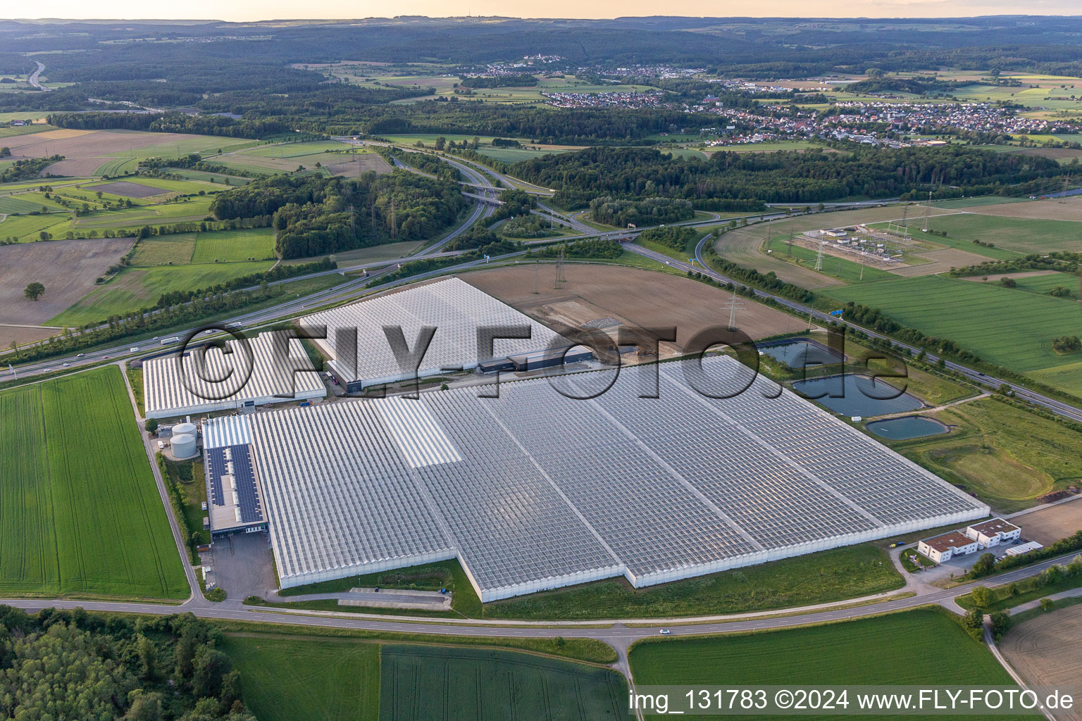 Reichenau Gardeners' Settlement in Beuren an der Aach in the district Beuren an der Aach in Singen in the state Baden-Wuerttemberg, Germany from above