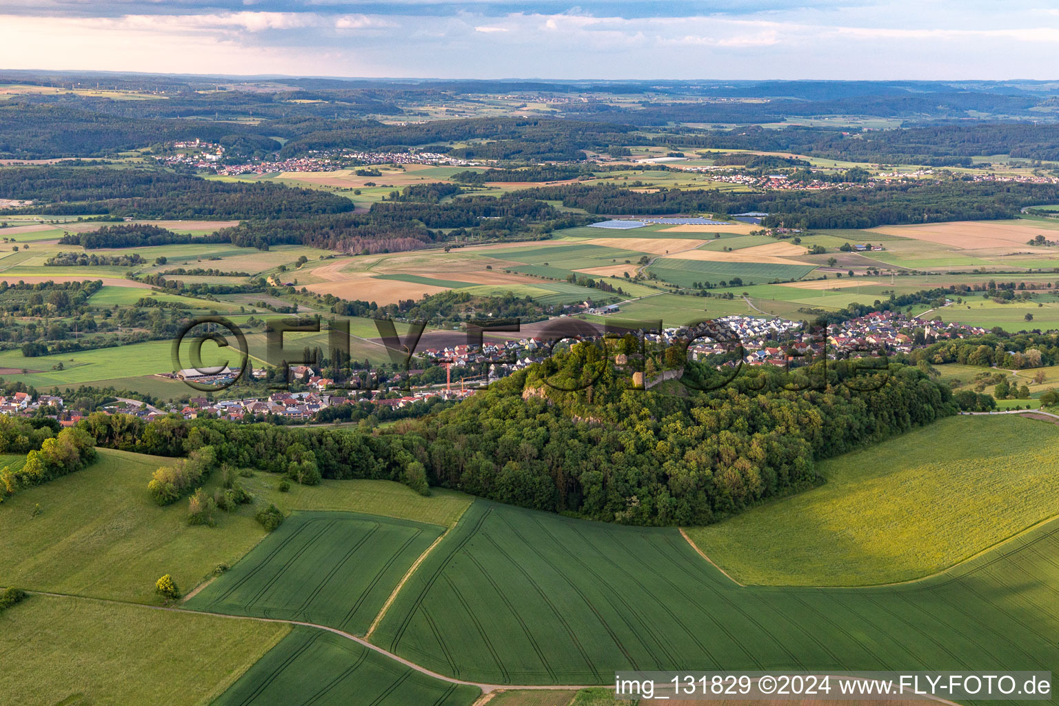 Hohenkrähen Castle Ruins in the district Duchtlingen in Hilzingen in the state Baden-Wuerttemberg, Germany