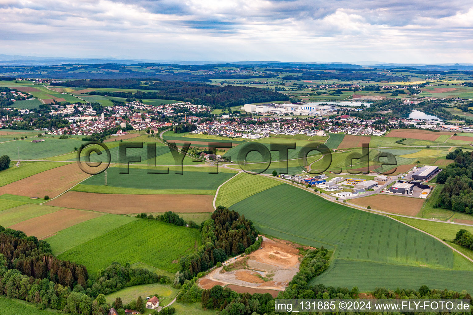 Pfullendorf in the state Baden-Wuerttemberg, Germany out of the air