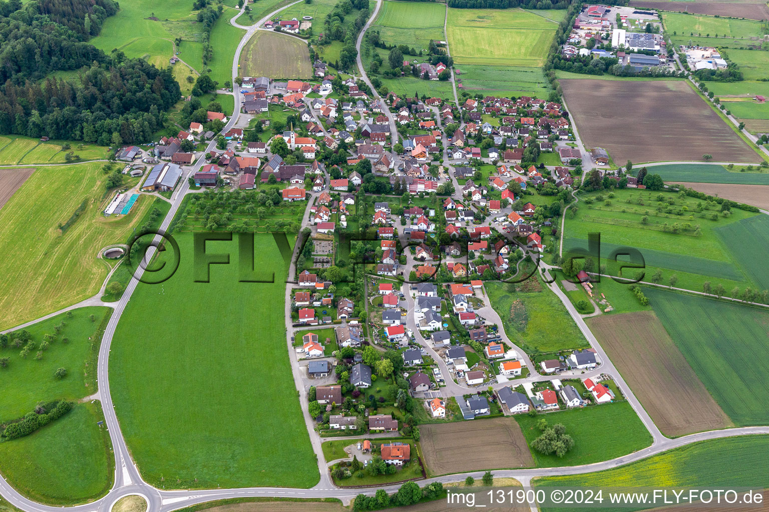 District Esenhausen in Wilhelmsdorf in the state Baden-Wuerttemberg, Germany