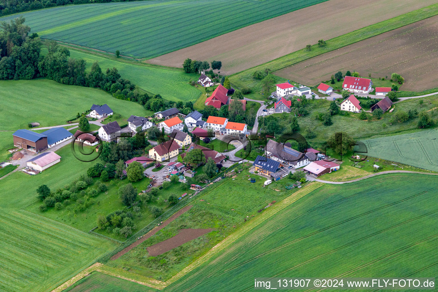 District Nehmetsweiler in Horgenzell in the state Baden-Wuerttemberg, Germany