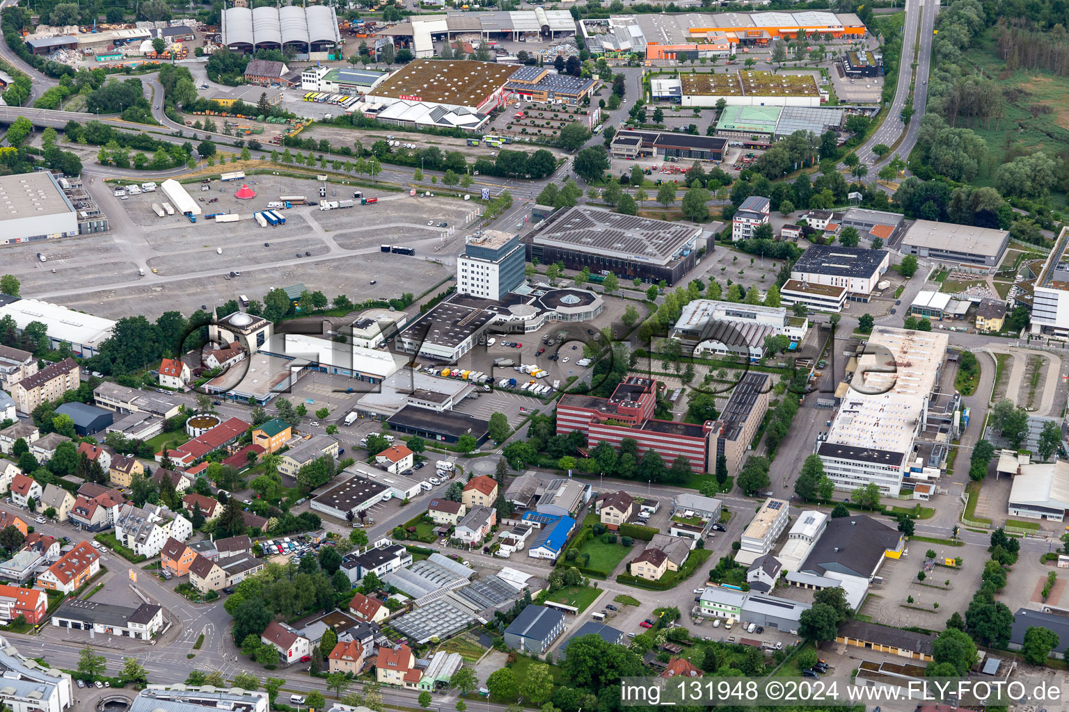 Ice rink Ravensburg - CHG Arena Robert Bosch Power Tools GmbH (formerly Hawera) in Ravensburg in the state Baden-Wuerttemberg, Germany