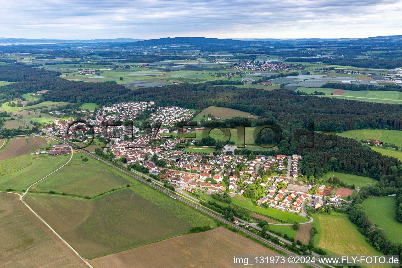 Oberzell in Ravensburg in the state Baden-Wuerttemberg, Germany