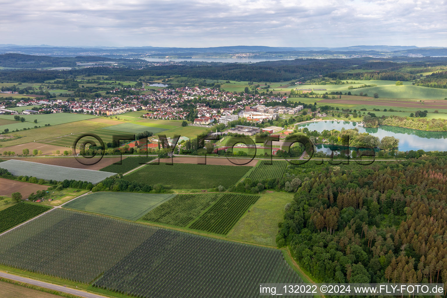 At the castle lake in the district Mimmenhausen in Salem in the state Baden-Wuerttemberg, Germany