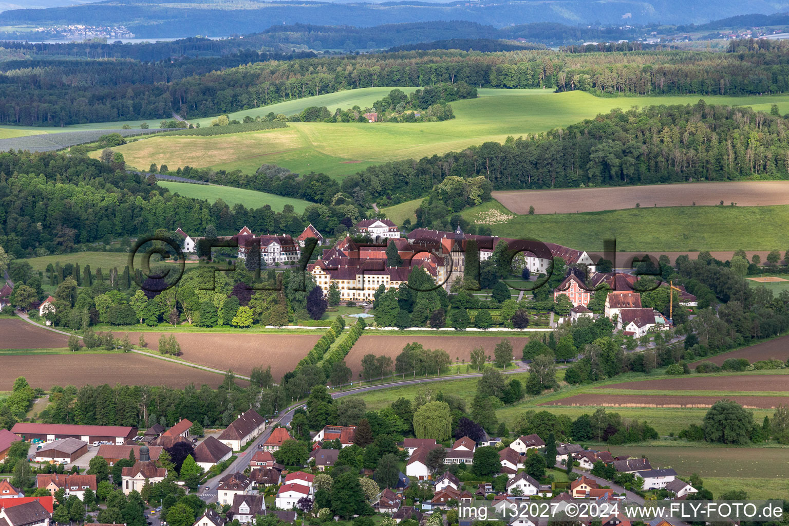 Monastery, school and castle Salem in the district Stefansfeld in Salem in the state Baden-Wuerttemberg, Germany