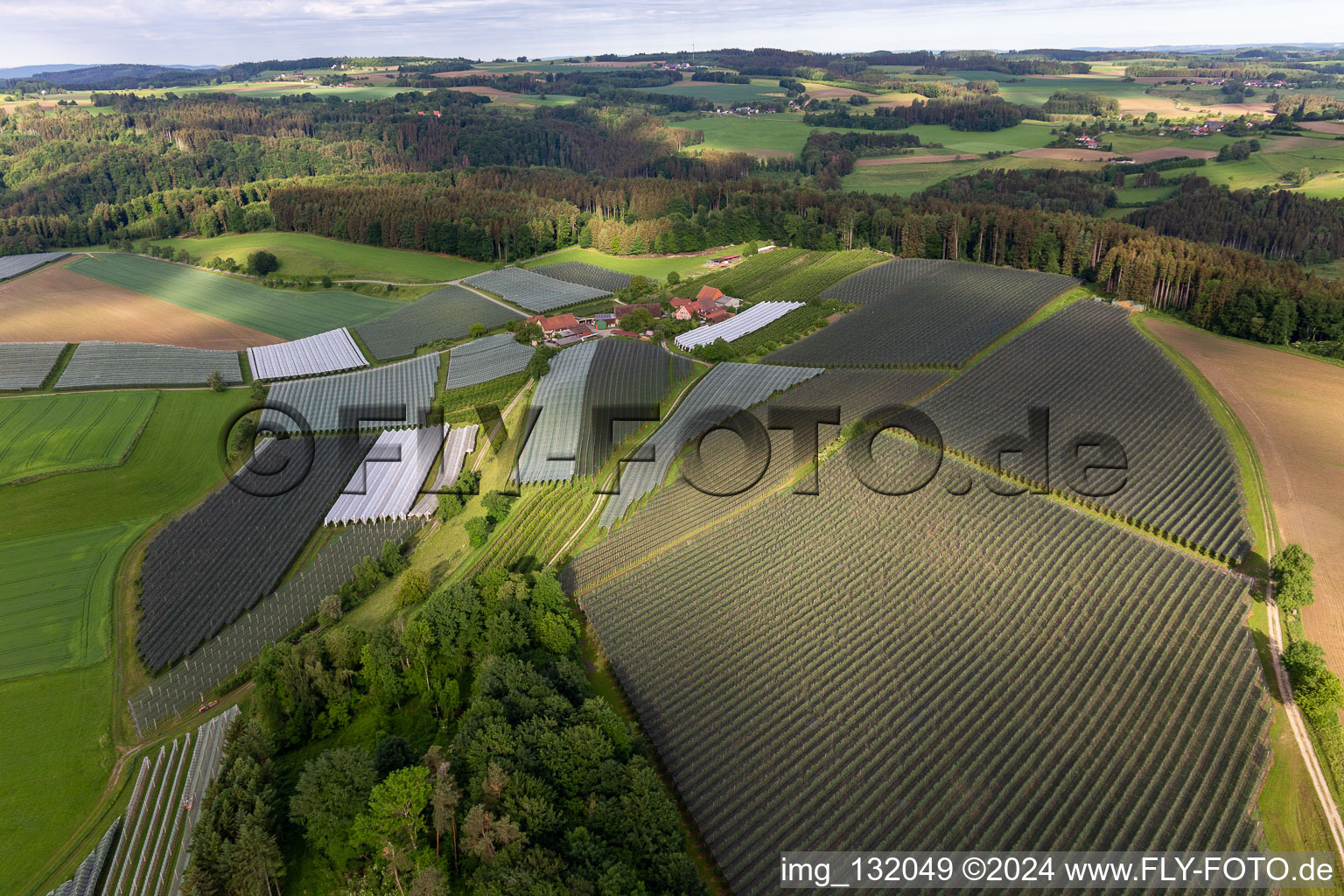 District Altheim in Frickingen in the state Baden-Wuerttemberg, Germany from above